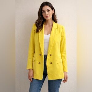Worthington Vibrant Yellow Blazer